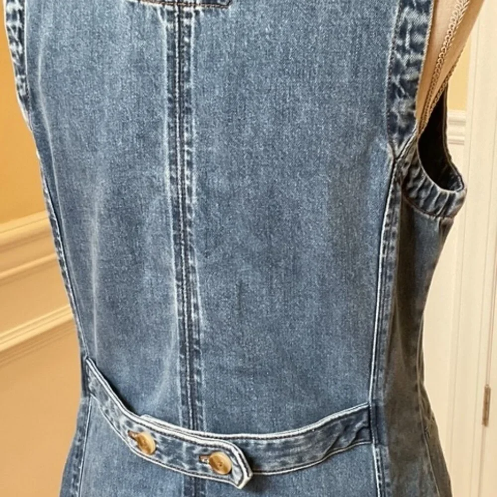 Ann Taylor Modern Denim Shirtdress / 10P Authentic Indigo NWT Orig 169 - Picture 6 of 8